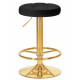 Табурет барный DOBRIN BRUNO GOLD (черный велюр (MJ9-101)) - купить в Екатеринбурге, в наличии