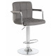 Стул барный DOBRIN KRUGER ARM (серый велюр (MJ9-75)) - купить в Екатеринбурге, в наличии