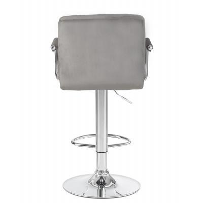 Стул барный DOBRIN KRUGER ARM (серый велюр (MJ9-75)) - купить в Екатеринбурге, в наличии