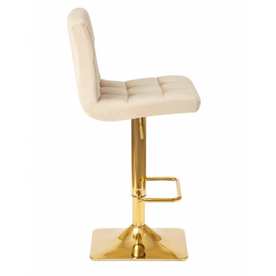 Стул барный DOBRIN GOLDIE (бежевый велюр (MJ9-10)) - купить в Екатеринбурге, в наличии