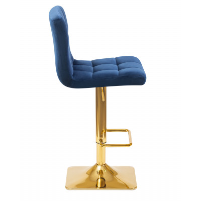 Набор 2 шт Стул барный DOBRIN GOLDIE (синий велюр (MJ9-117))