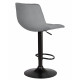 Стул барный DOBRIN TAILOR BLACK (серый велюр (MJ9-75))
