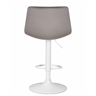 Набор 2 шт Стул барный DOBRIN TAILOR WHITE (серый велюр (MJ9-75)) - купить в Екатеринбурге, в наличии