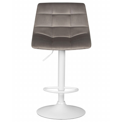 Набор 2 шт Стул барный DOBRIN TAILOR WHITE (серый велюр (MJ9-75)) - купить в Екатеринбурге, в наличии