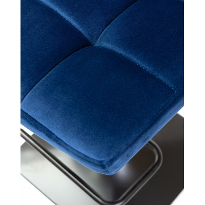 Стул барный DOBRIN DOMINIC (синий велюр (MJ9-117))