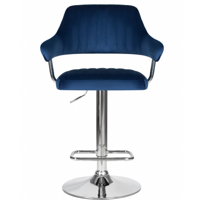 Набор 2 шт Стул барный DOBRIN CHARLY (синий велюр (MJ9-117)) - купить в Екатеринбурге, в наличии