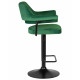 Набор 2 шт Стул барный DOBRIN CHARLY BLACK (зеленый велюр (MJ9-88)) - купить в Екатеринбурге, в наличии
