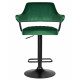 Набор 2 шт Стул барный DOBRIN CHARLY BLACK (зеленый велюр (MJ9-88)) - купить в Екатеринбурге, в наличии