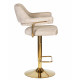 Стул барный DOBRIN CHARLY GOLD (бежевый твид (LEO26)) - купить в Екатеринбурге, в наличии