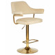 Набор 2 шт Стул барный DOBRIN CHARLY GOLD (бежевый велюр (MJ9-10))
