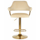 Набор 2 шт Стул барный DOBRIN CHARLY GOLD (бежевый велюр (MJ9-10))