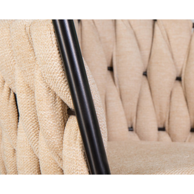 Стул барный DOBRIN LEON (бежевая ткань (LAR 275-1))