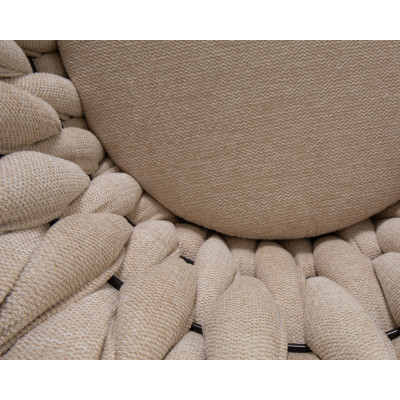 Стул барный DOBRIN LEON (бежевая ткань (LAR 275-1))