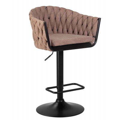 Набор 2 шт Стул барный DOBRIN LEON (коричневая ткань (LAR 275-3)) - купить в Екатеринбурге, в наличии