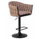 Набор 2 шт Стул барный DOBRIN LEON (коричневая ткань (LAR 275-3)) - купить в Екатеринбурге, в наличии