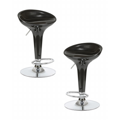 Набор 2 шт Стул барный DOBRIN BOMBA (чёрный)