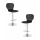Набор 2 шт Стул барный DOBRIN ELISA (чёрный)