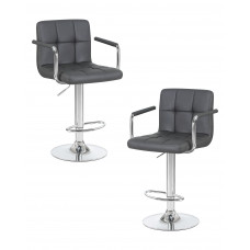 Набор 2 шт Стул барный DOBRIN KRUGER ARM (серый)