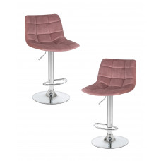 Набор 2 шт Стул барный DOBRIN TAILOR (пудрово-розовый велюр (MJ9-32))