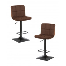 Набор 2 шт Стул барный DOBRIN DOMINIC (шоколадный велюр (MJ9-111))