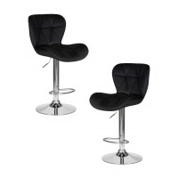 Набор 2 шт Стул барный DOBRIN BARNY (черный велюр (MJ9-101))