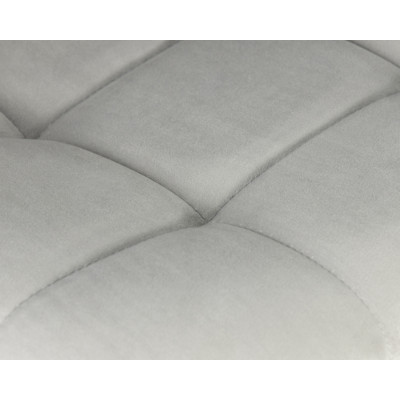 Набор 2 шт Стул барный DOBRIN NICOLE (черные матовые ножки, светло-серый велюр (108-52)) - купить в Екатеринбурге, в наличии