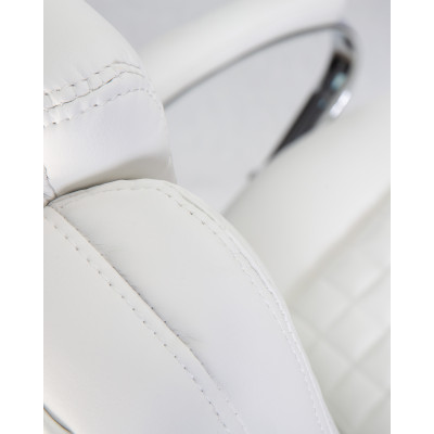 Офисное кресло для руководителей DOBRIN CHESTER (белый) - купить в Екатеринбурге, в наличии