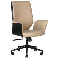 Офисное кресло для руководителей DOBRIN MAXWELL (кремово-черный)