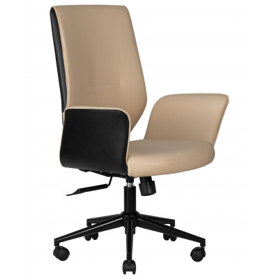 Офисное кресло для руководителей DOBRIN MAXWELL (кремово-черный)