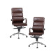 Набор 2 шт Офисное кресло для руководителей DOBRIN ARNOLD (коричневый) - купить в Екатеринбурге, в наличии