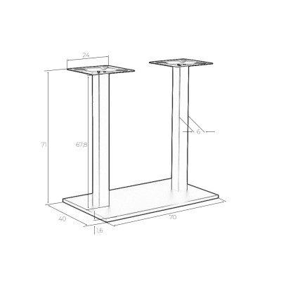 Подстолье обеденное DOBRIN EDWARD - купить в Екатеринбурге, в наличии