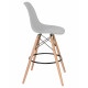 Стул барный DOBRIN DSW BAR (ножки светлый бук, цвет сиденья светло-серый (GR-01)) - купить в Екатеринбурге, в наличии