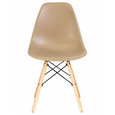 Стул обеденный DOBRIN DSW (ножки светлый бук, цвет бежевый (GR-03))