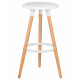 Набор 4 шт Табурет барный DOBRIN ROYCE (ножки светлый бук, цвет белый (W-02)) - купить в Екатеринбурге, в наличии