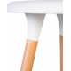 Набор 4 шт Табурет барный DOBRIN ROYCE (ножки светлый бук, цвет белый (W-02)) - купить в Екатеринбурге, в наличии
