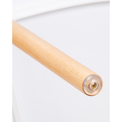 Стул обеденный DOBRIN THEO (ножки светлый бук, цвет белый (W-02))