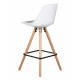 Набор 2 шт Стул полубарный DOBRIN RONNI (ножки светлый бук, белый (ZL-W-02)) - купить в Екатеринбурге, в наличии
