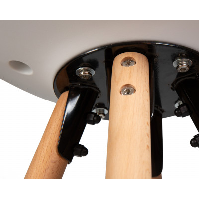 Набор 2 шт Стул полубарный DOBRIN RONNI (ножки светлый бук, белый (ZL-W-02)) - купить в Екатеринбурге, в наличии