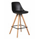 Стул полубарный DOBRIN RONNI (ножки светлый бук, черный (B-03))