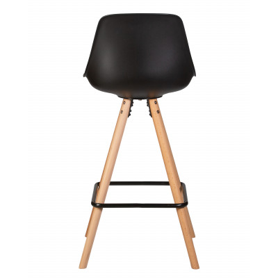 Стул полубарный DOBRIN RONNI (ножки светлый бук, черный (B-03))