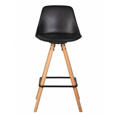 Стул полубарный DOBRIN RONNI (ножки светлый бук, черный (B-03))