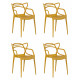 Набор 4 шт Стул обеденный DOBRIN MASTERS (горчичный (Y-03))