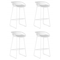 Набор 4 шт Стул барный DOBRIN FRANK (белый)