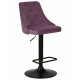 Стул барный DOBRIN JOSEPH BLACK (пудрово-сиреневый велюр (MJ9-52)) - купить в Екатеринбурге, в наличии