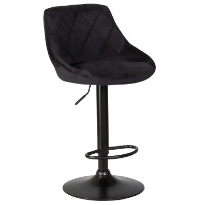 Набор 2 шт Стул барный DOBRIN LOGAN BLACK (черный велюр (MJ9-101))