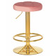 Табурет барный DOBRIN BRUNO GOLD (пудрово-розовый велюр (MJ9-32)) - купить в Екатеринбурге, в наличии