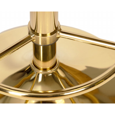 Табурет барный DOBRIN BRUNO GOLD (пудрово-розовый велюр (MJ9-32)) - купить в Екатеринбурге, в наличии