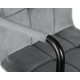 Стул барный DOBRIN KRUGER ARM BLACK (серый велюр (MJ9-75))