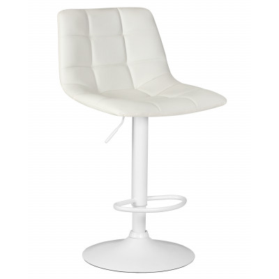 Стул барный DOBRIN TAILOR WHITE (белый PU) - купить в Екатеринбурге, в наличии
