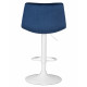 Набор 2 шт Стул барный DOBRIN TAILOR WHITE (синий велюр (MJ9-117))